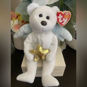 🆕🌟 RETIRED TY BEANIE BABY BEAR “STAR”. MWMT!